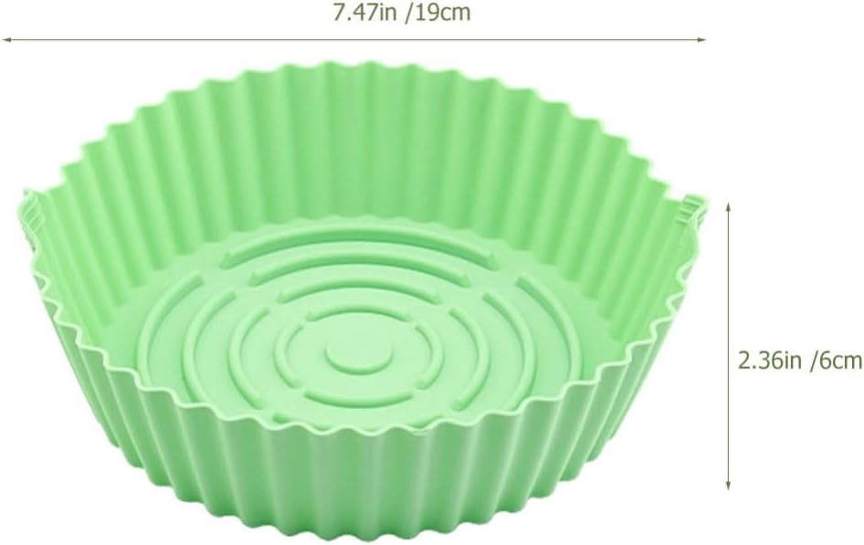 Silicone Air Fryer Liner Set - Non-Stick Oven Bottom Mats for Air Fryer Pot