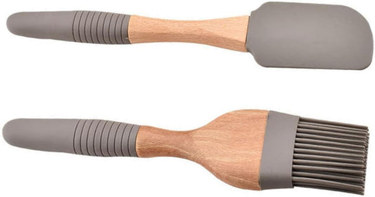 Silicone Baking Tools Kit with Oil Brush, Scraper & Grater - Perfect for Indoor & Outdoor BBQ