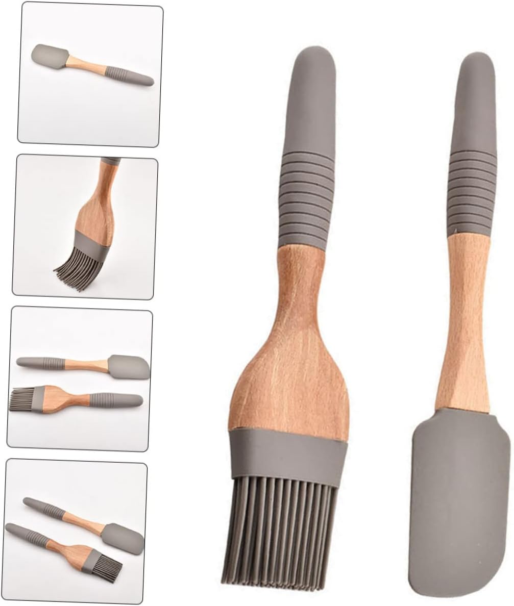 Silicone Baking Tools Kit with Oil Brush, Scraper & Grater - Perfect for Indoor & Outdoor BBQ