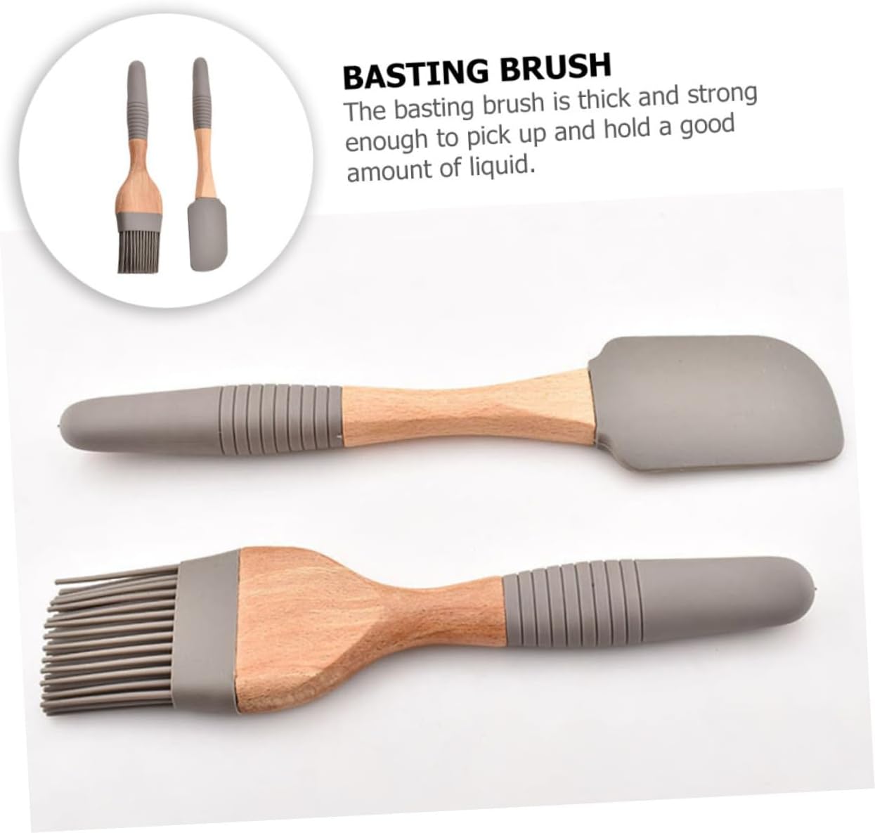 Silicone Baking Tools Kit with Oil Brush, Scraper & Grater - Perfect for Indoor & Outdoor BBQ
