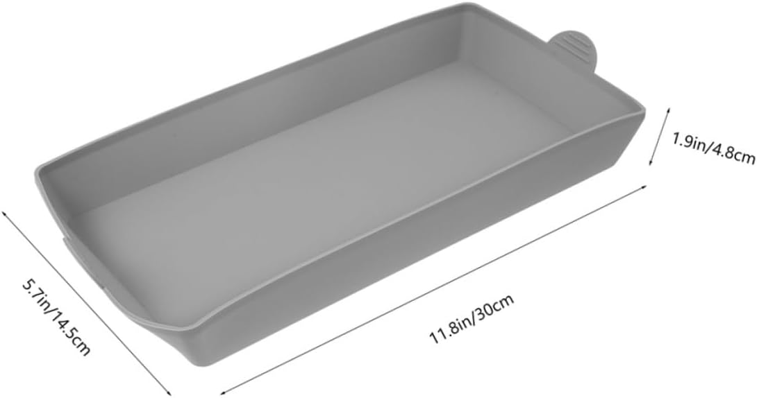 Silicone Mini Cake Pan and Bread Loaf Baking Set for Toaster Oven - 2pcs Rectangular Bakeware Tray