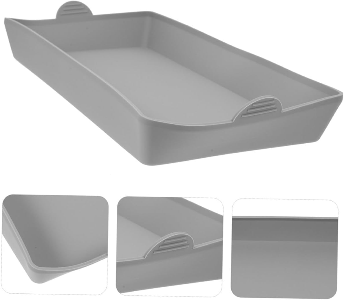 Silicone Mini Cake Pan and Bread Loaf Baking Set for Toaster Oven - 2pcs Rectangular Bakeware Tray