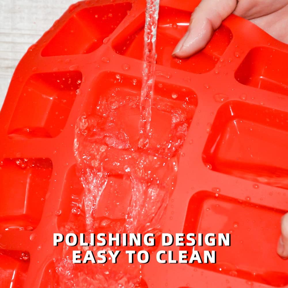 Silicone Mini Loaf Pan for Baking Brownies, Bread, and Cheesecake - 12 Cavities Nonstick Food Grade Bakeware