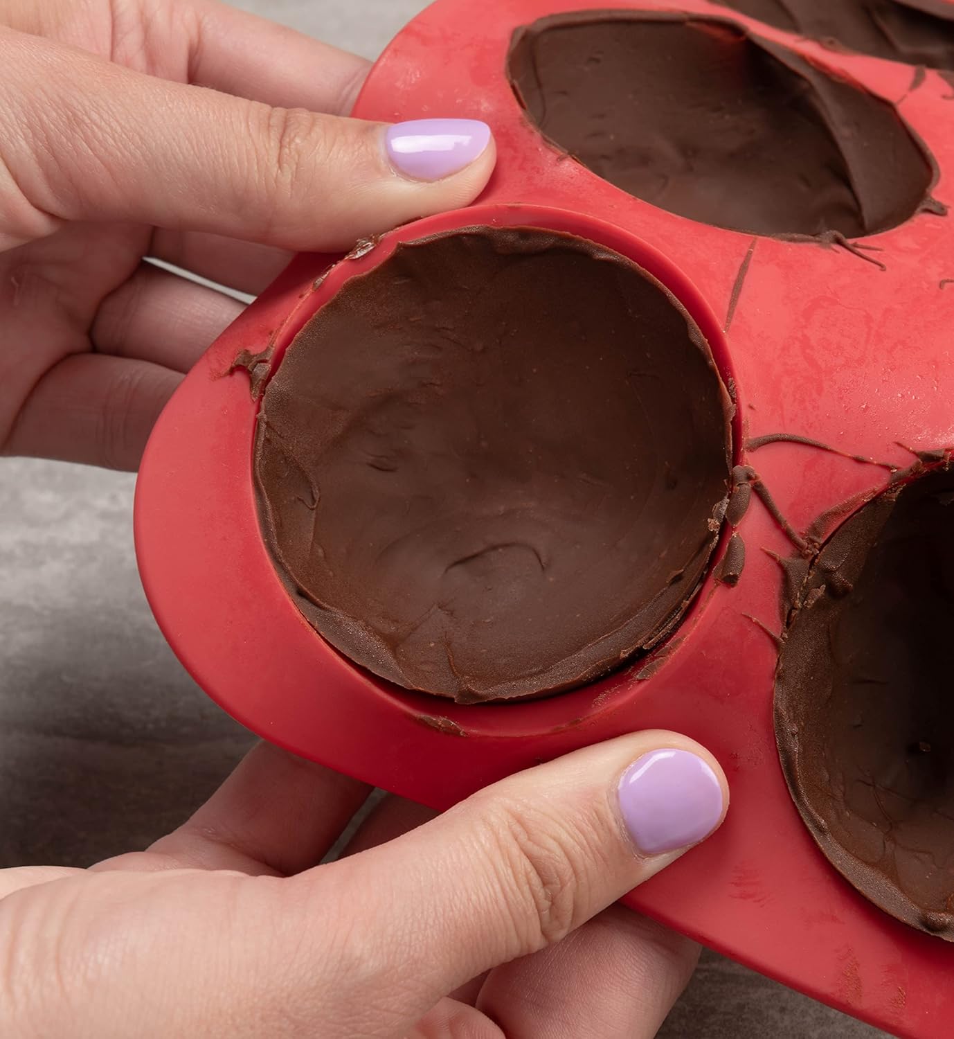 Silicone Mold for Making Holiday Tree Hot Chocolate Cocoa Bombs, Makes 3 Bombs