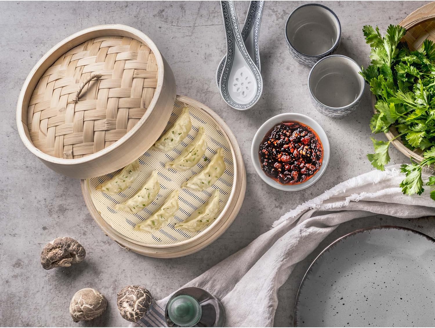 Silicone Steamer Liners for 10-Inch Steamers, Set of 4 - Helen's Asian Kitchen