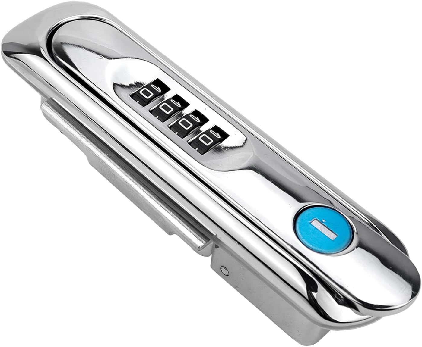 Silver Electric Cabinet Panel Pop Up Lock Combination Padlock with Keys - UTALIND Cabinet Door Cam Lock