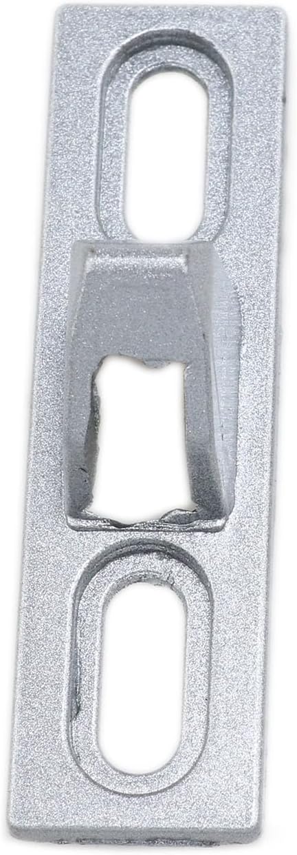Silver Sliding Door Lock Latch Replacement Kit for Various Sliding Patio Doors - Set of 2