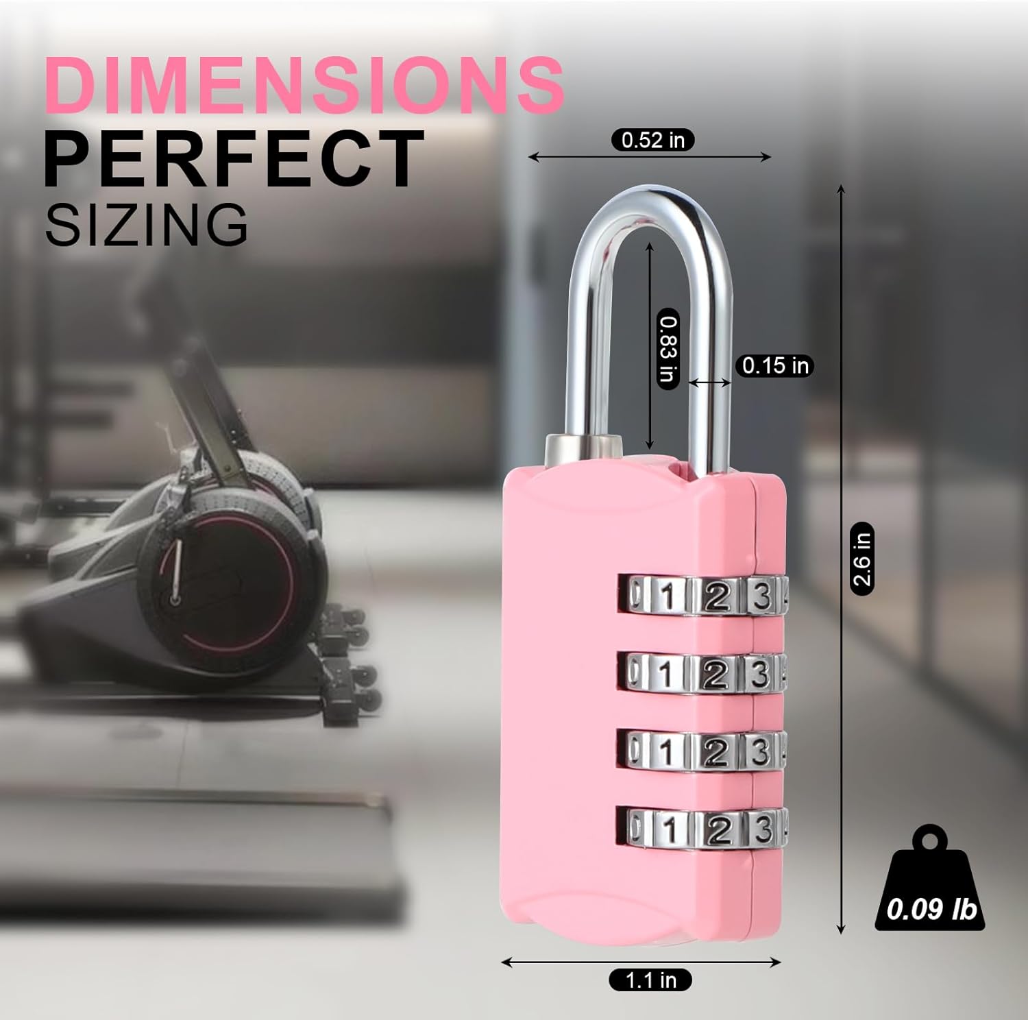 Small Combination Lock Set for Lockers, Gym, Backpacks, and Luggage - Includes 3-Digit and 4-Digit Mini Locks