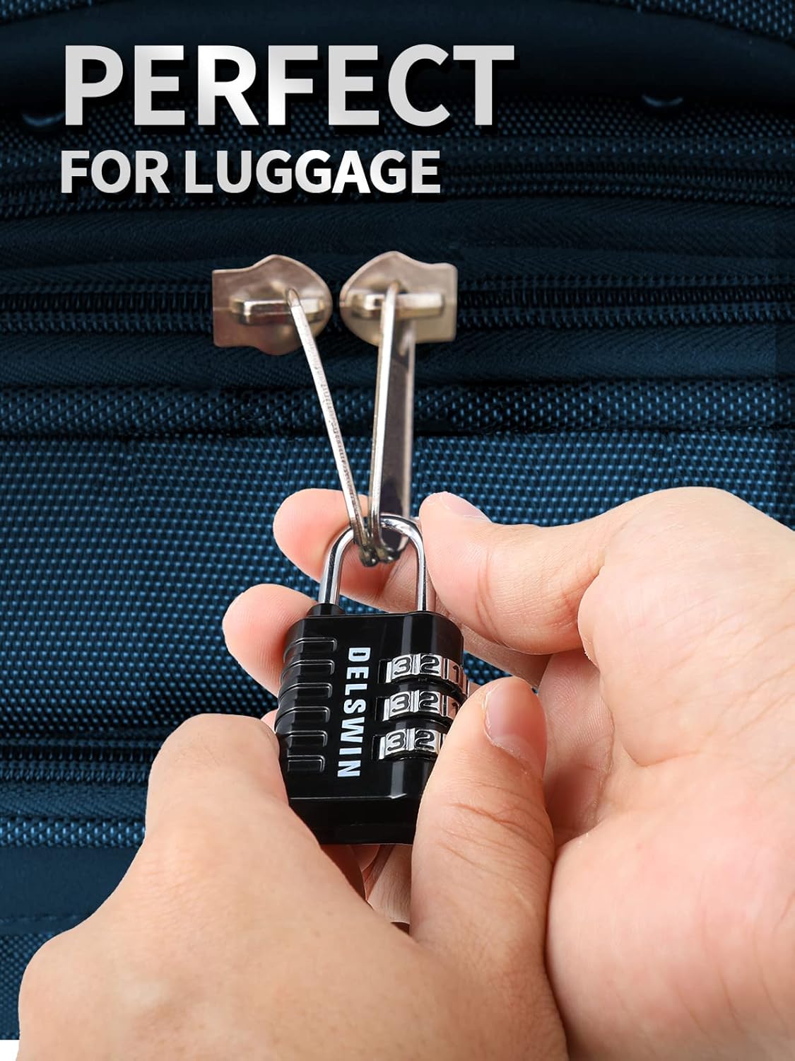 Small Combination Lock Set for Lockers, Gym, Backpacks, and Luggage - Includes 3-Digit and 4-Digit Mini Locks