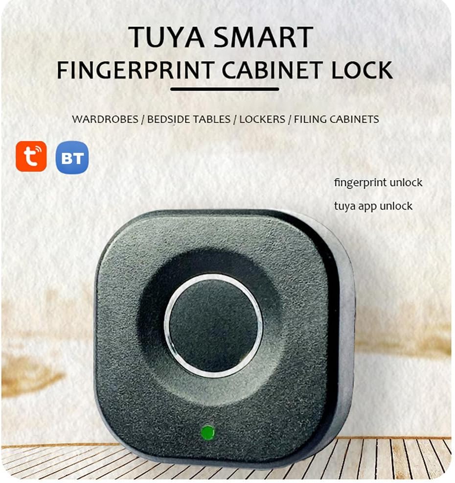 Smart Biometric Fingerprint Cabinet Lock for Home Office Security and Child Safety with Remote Control