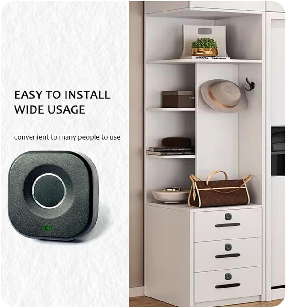 Smart Biometric Fingerprint Cabinet Lock for Home Office Security and Child Safety with Remote Control