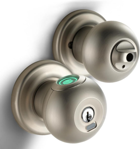 Smart Biometric Fingerprint Door Lock for Bedrooms, Hotels, Apartments, Offices, and Garages - Keyless Entry Thumbprint Lock