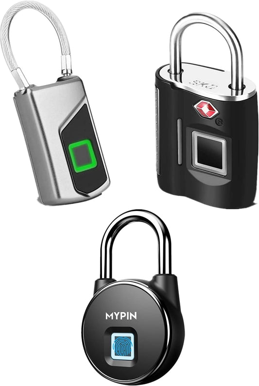 Smart Digital Locker Lock with MYPIN, TSA, and Bluetooth APP Fingerprint Lock Security Features