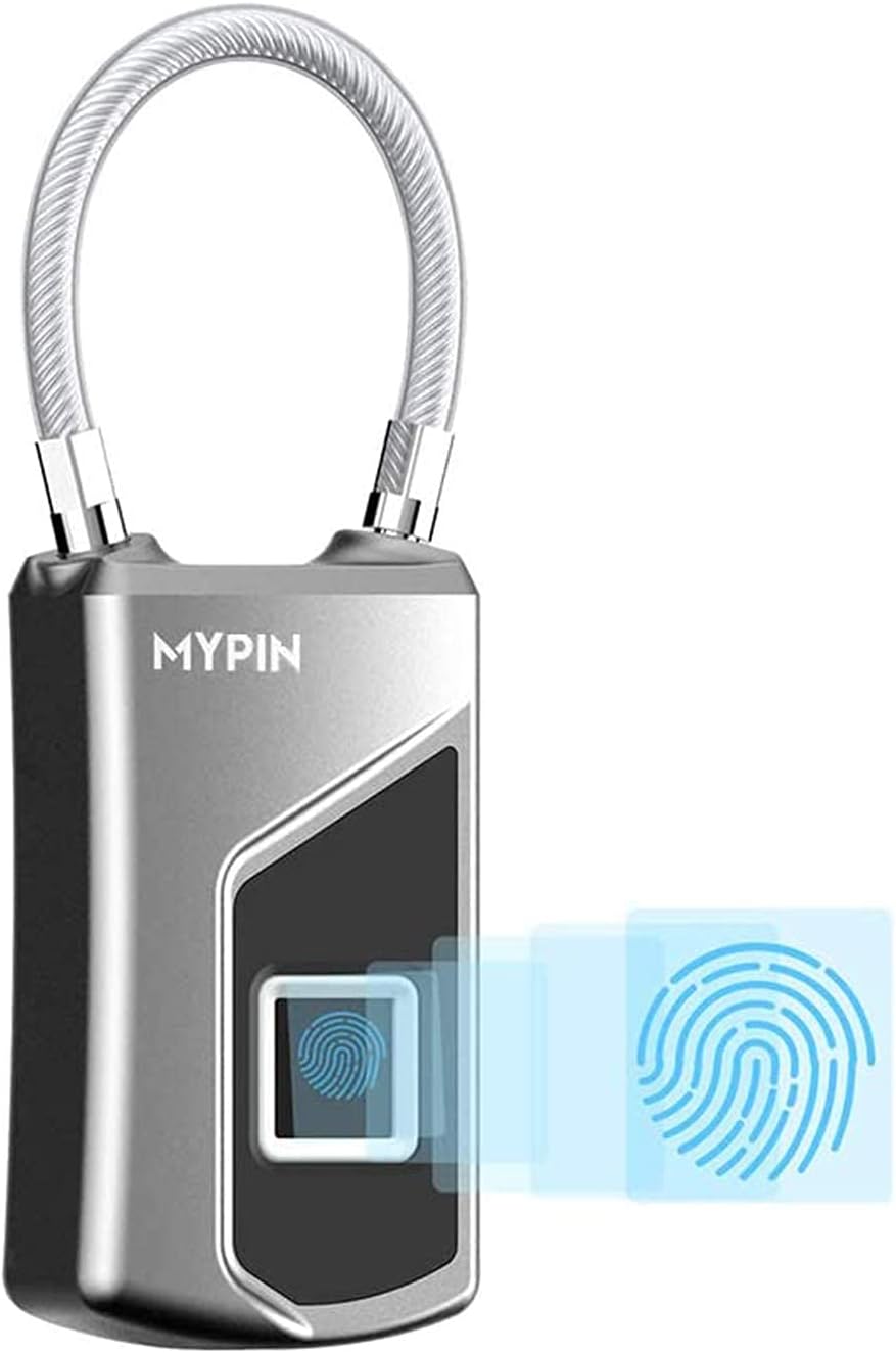 Smart Digital Locker Lock with MYPIN, TSA, and Bluetooth APP Fingerprint Lock Security Features