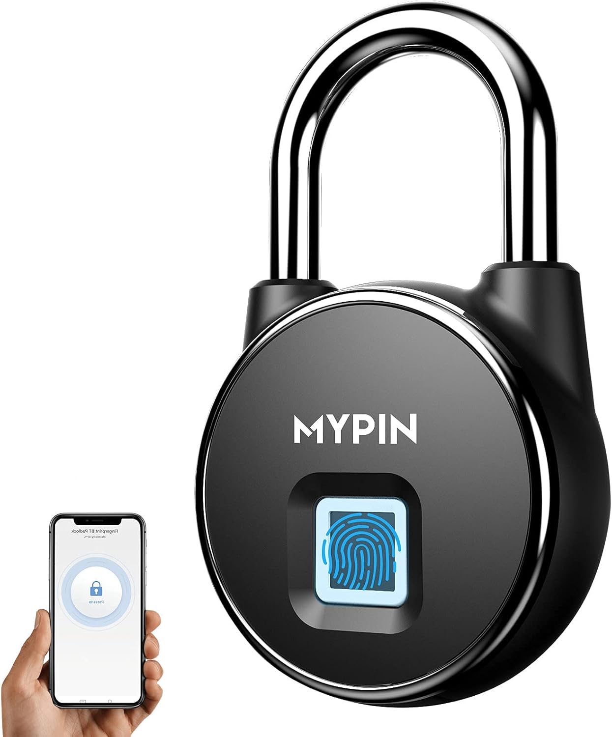 Smart Digital Locker Lock with MYPIN, TSA, and Bluetooth APP Fingerprint Lock Security Features