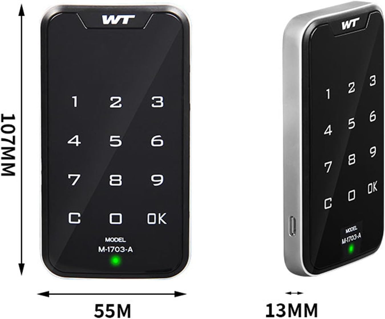 Smart Electronic Cabinet Lock with Touchscreen Keypad for Cabinet Mailbox File Sauna Drawer - Digital Password Coded Lock by FILFEEL