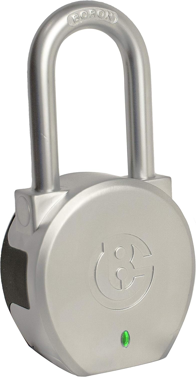 Smart Portable Keyless Bluetooth Padlock with Heavy Duty Security Features by BG Brilliant Guard