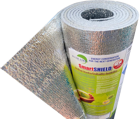SmartSHIELD Reflective Insulation Roll - 3mm x 16in x 10ft, Radiant Barrier with Foam Core, Thermal Insulation Shield - Engineered Foil Technology