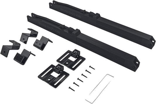 Soft Close Barn Door Kit for Single Doors 88-132 lbs, Spring Buffer Damper, Upgrade Hole-Free Design - 2PCS - WildKart