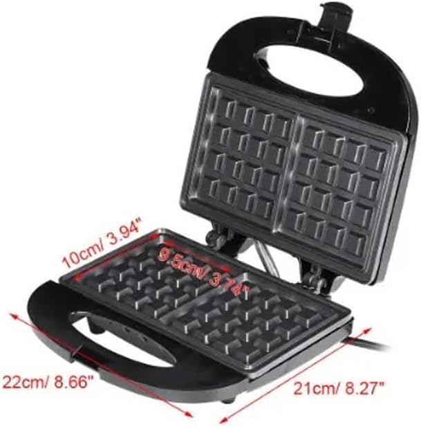 Sokany SK-114 Waffle Maker 750W for Single Serve Waffles, Hash Browns, Keto Chaffles - Non-Stick, Easy to Clean