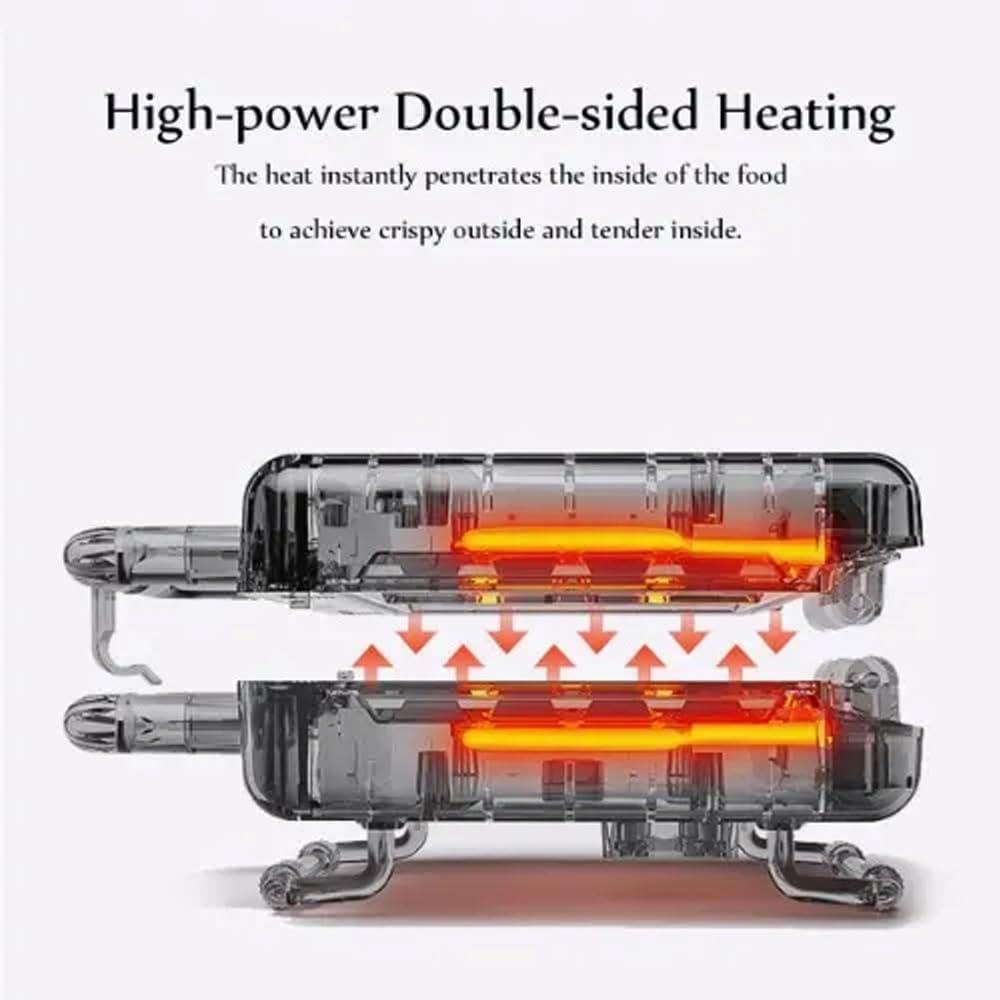 Sokany SK-114 Waffle Maker 750W for Single Serve Waffles, Hash Browns, Keto Chaffles - Non-Stick, Easy to Clean