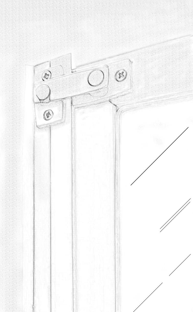 Solid Brass Shutter Bar/Door Latch, 7/8" x 2-3/32", Polish Brass Finish, 1 Pack, Taiwan-Made