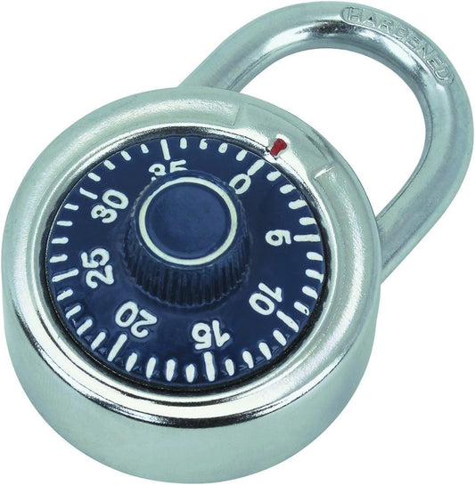 Solid Steel Alloy Shackle Combination Padlock - Round Design