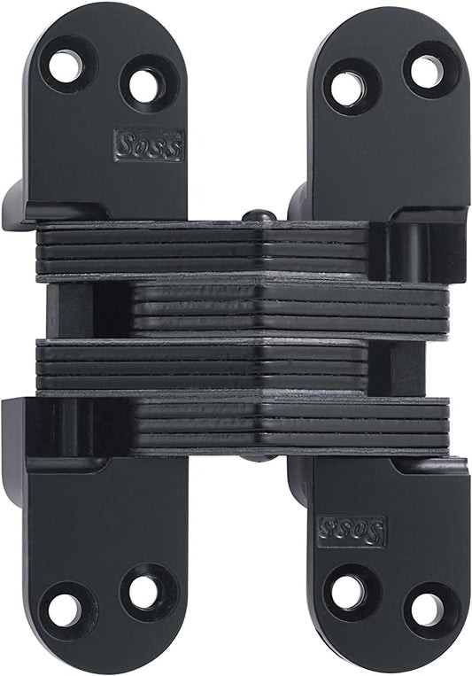 SOSS Model 218US19 Zinc Black E-Coat Hinge for 1-3/4" Thick Material, 20 Minute Fire Rating