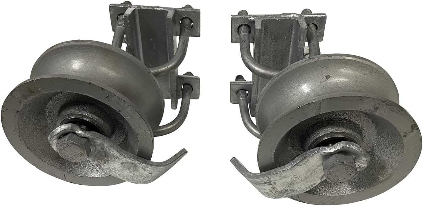 Sourdough Gate Hardware: Heavy Duty Rear Pipe Track Wheels for Chain Link Sliding Gates