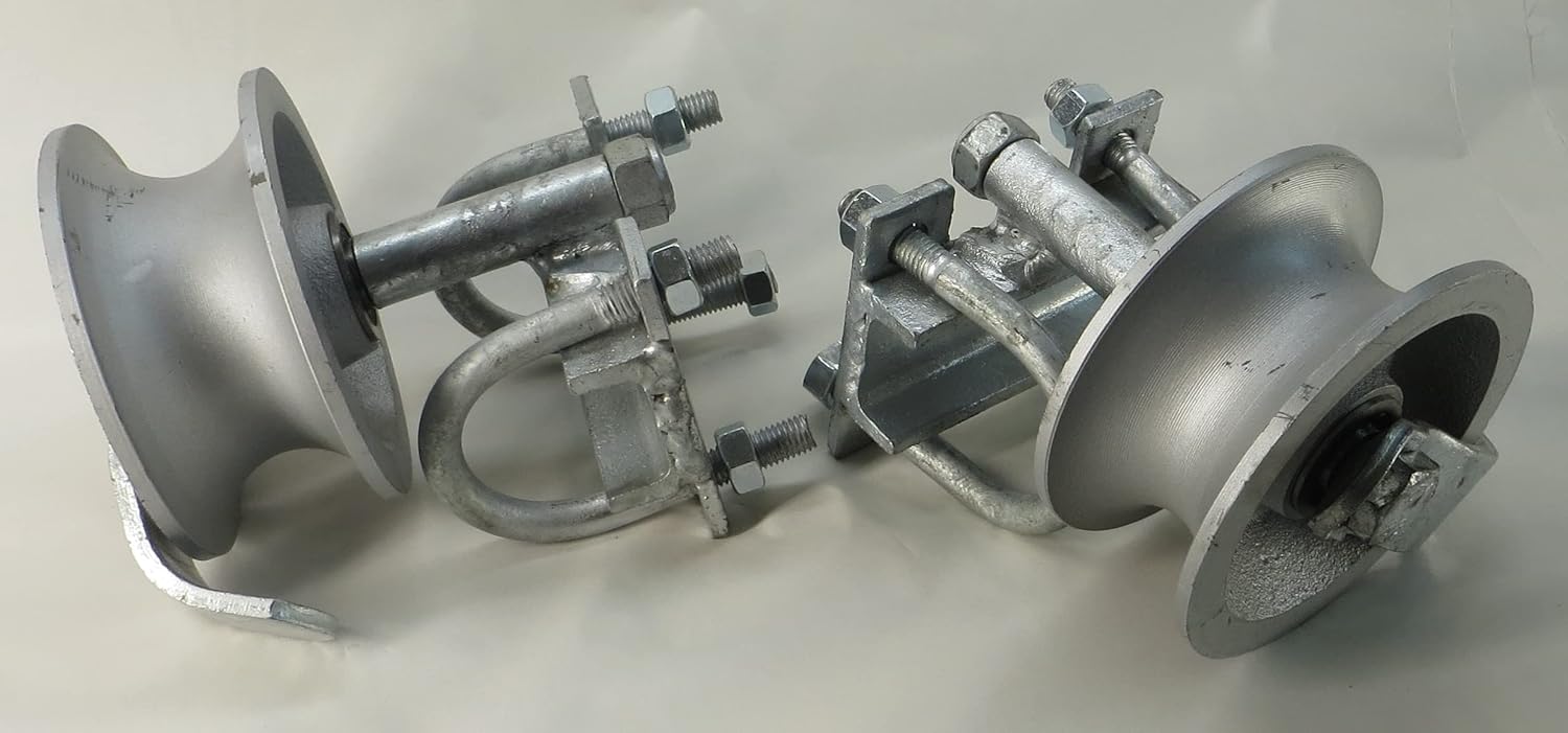 Sourdough Gate Hardware: Heavy Duty Rear Pipe Track Wheels for Chain Link Sliding Gates