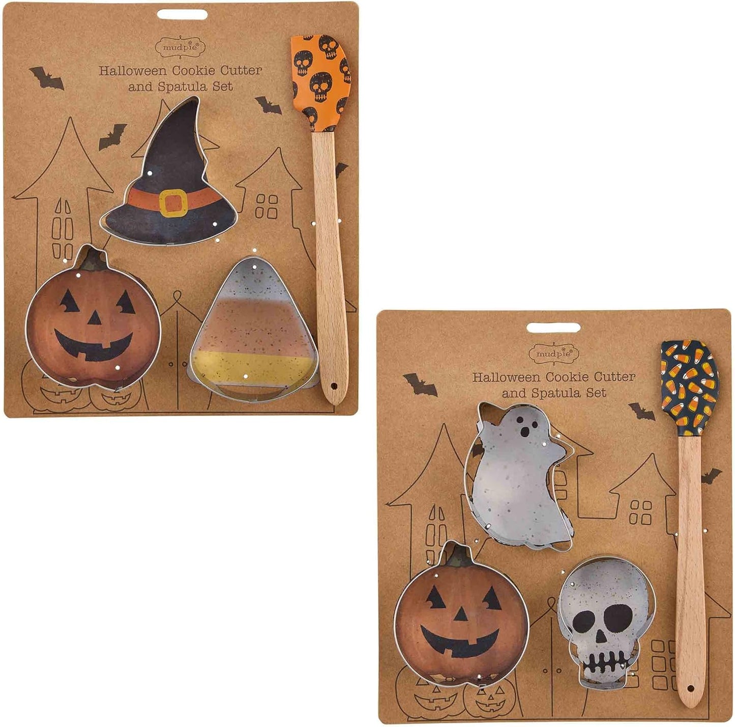Spooky Skull Mud Pie Halloween Baking Set: 9 1/2" x 8" Size