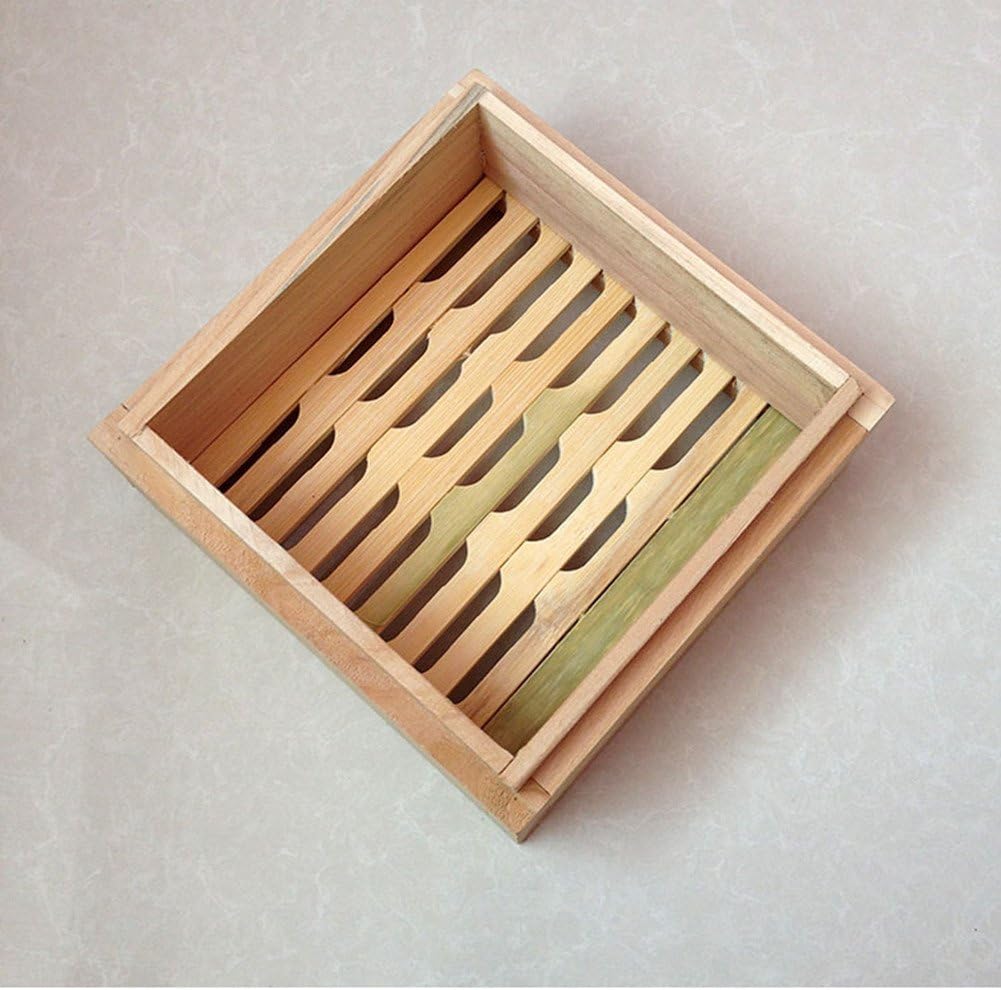 Square Bamboo Steamer for Steamed Buns and Dumplings - Household and Commercial Use