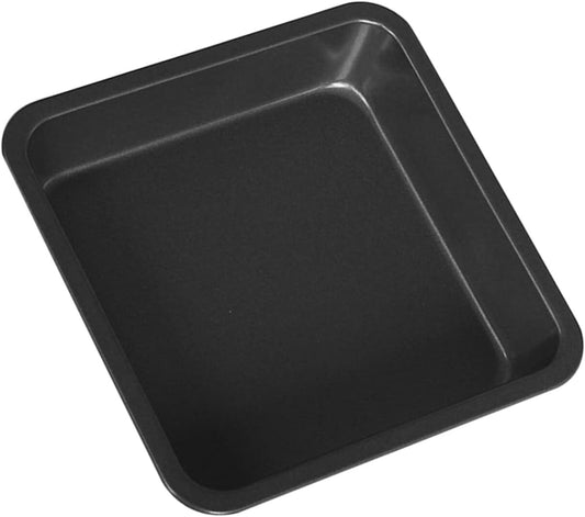 Square Black Swiss Roll Baking Pan for Oven - Reusable Bread & Pastry Tray for Toaster Oven or Broiler