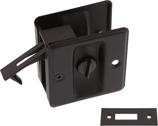 St. Simons 25411-10B Pocket Privacy Door Pull in Oil-Rubbed Bronze - Premium Solid Brass Quality