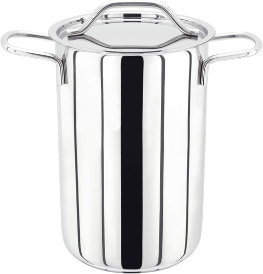 Stainless Steel 14cm Vegetable Steamer Cooking Pot with Pan & Lid - Dishwasher Safe, 25 Year Guarantee