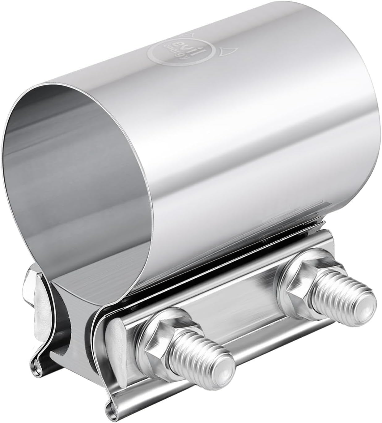 Stainless Steel 2.5" Exhaust Clamp for Pipes, Mufflers, Catalytic Converters - 2PC Set