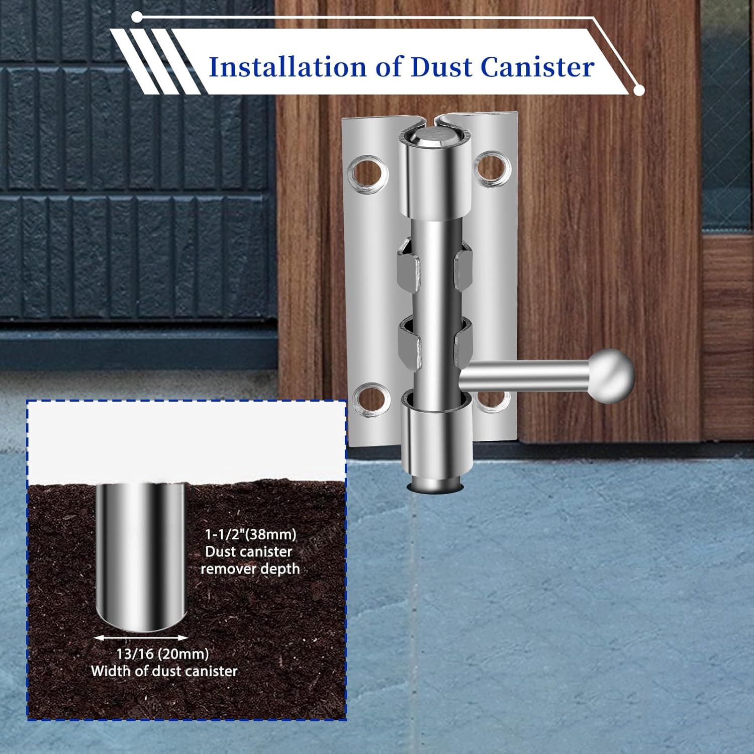 Stainless Steel 4-Inch Bathroom Stall Barrel Bolt Door Latch Lock with Padlock Hole - Sliding Door Hardware for Internal Doors