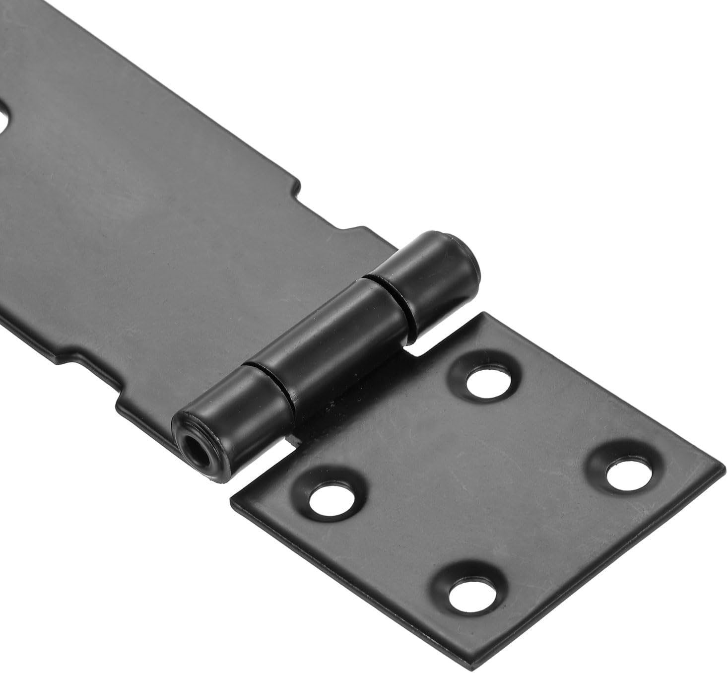 Stainless Steel 4 Inch Door Hasp Latch for Barn Door Security - Black