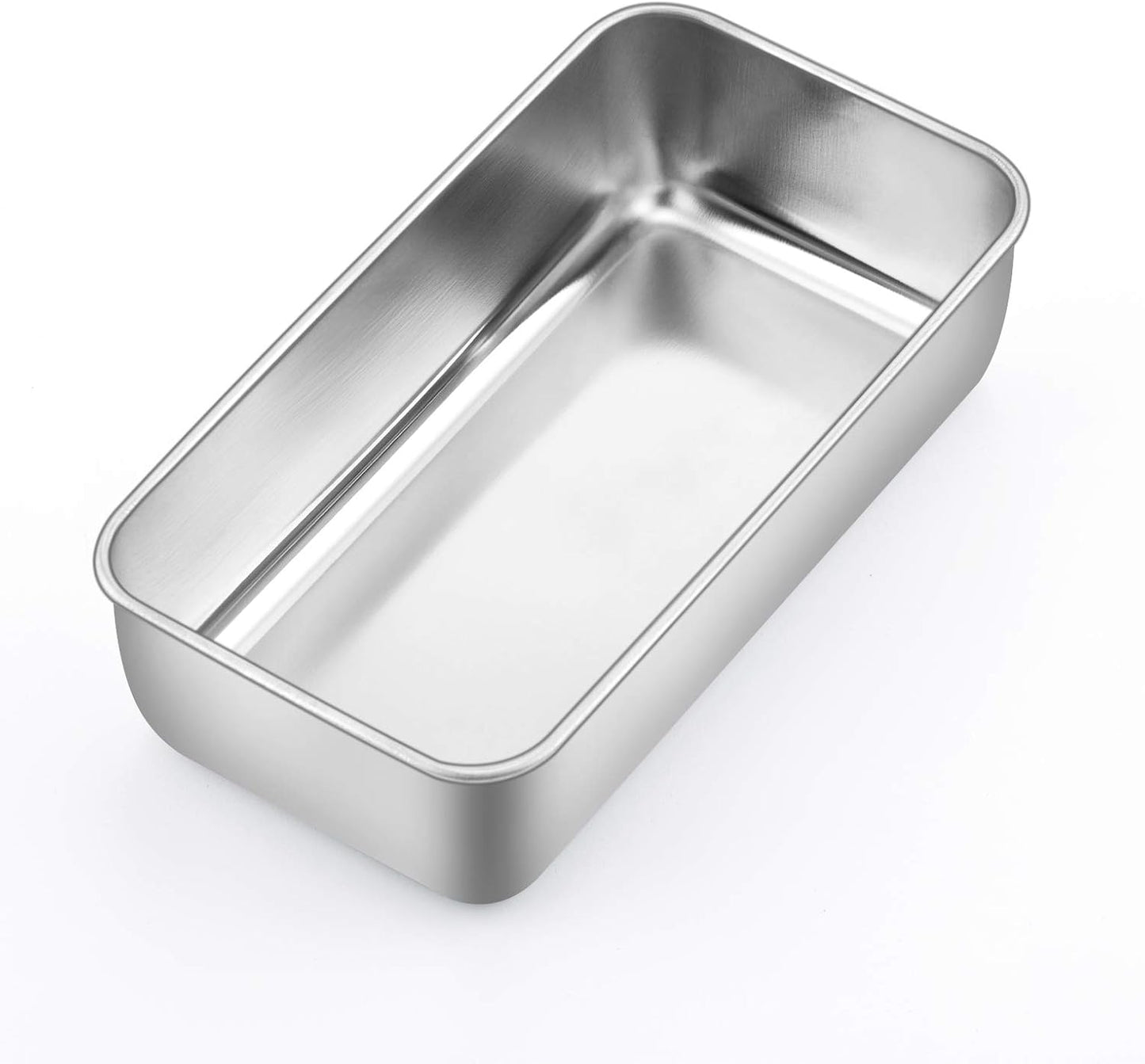 Stainless Steel 9 inch Loaf Pan by P&P CHEF - Non Toxic Metal Bakeware for Baking Bread, Cake, Toast, Meatloaf, and Lasagna - Easy to Clean, Oven and Dishwasher Safe