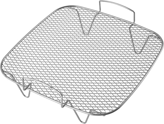 Stainless Steel 9.37 inch Air Fryer Rack Compatible with Gourmia GAF858 - Accessories for 8-12QT Fryers