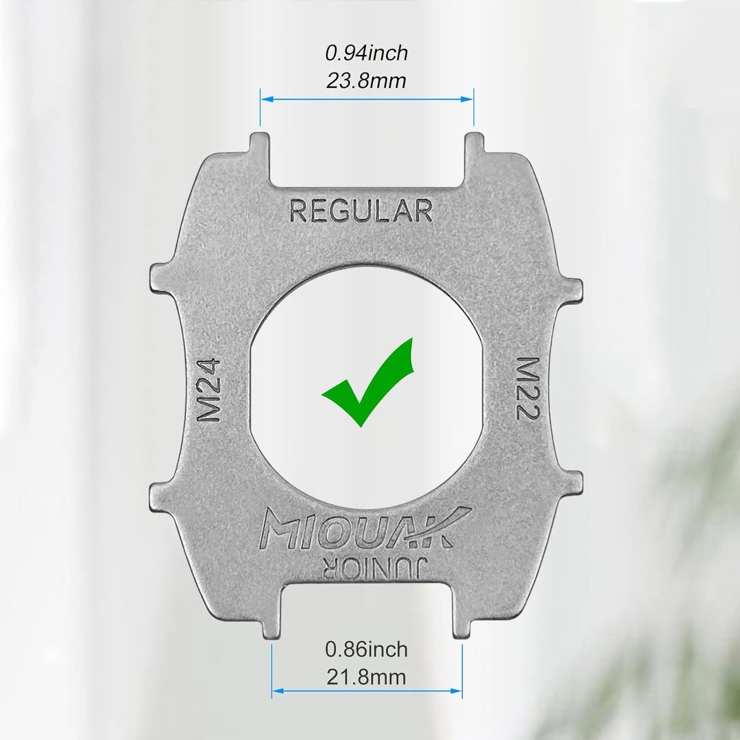 Stainless Steel Aerator Key for M24 Male Faucet Aerators - Removes M22 and M24 Recessed Aerators with Ease