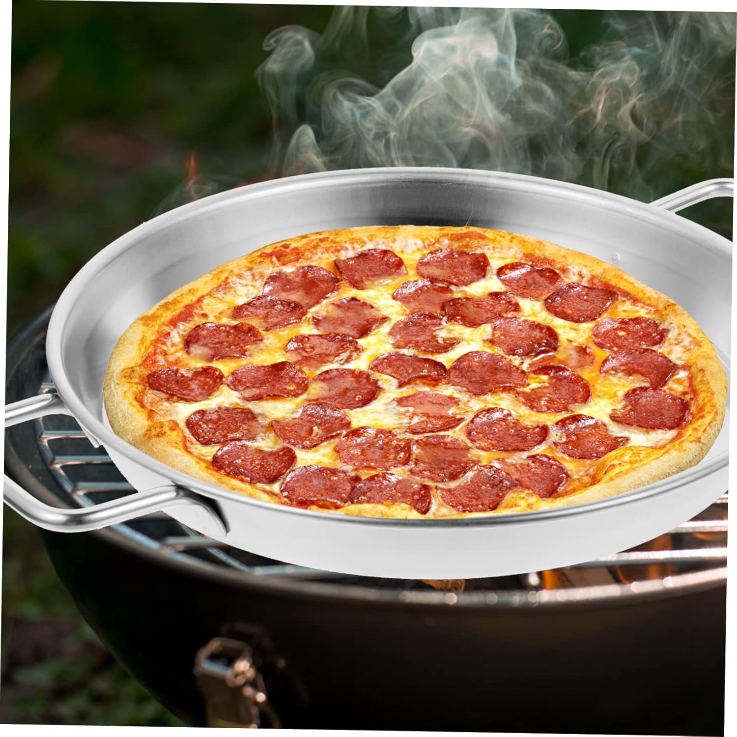 Stainless Steel Amphora Pizza Pan for Oven Baking - Household Pizza Baking Tray and Tool