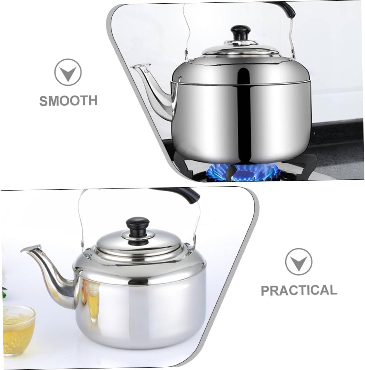 Stainless Steel Animal Design Kettle for Fast Boiling on Gas Stove or Electric - Ideal for Tea, Rice Wine, and Hot Water Brewing