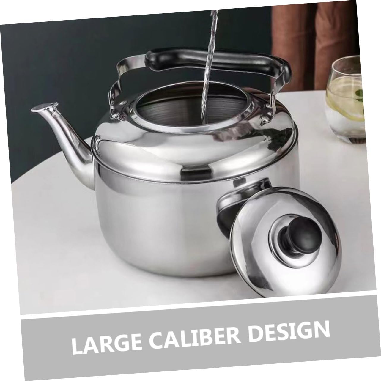 Stainless Steel Animal Design Kettle for Fast Boiling on Gas Stove or Electric - Ideal for Tea, Rice Wine, and Hot Water Brewing