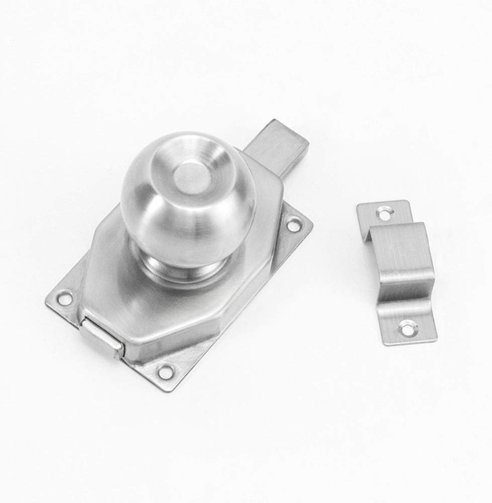 Stainless Steel Anti-Theft Door Bolt Latch for Wooden Doors and Windows - Wall Mounted Bathroom Lock