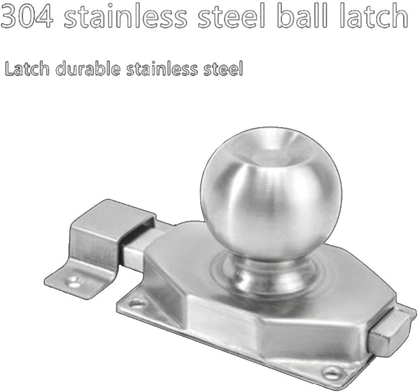 Stainless Steel Anti-Theft Door Bolt Latch for Wooden Doors and Windows - Wall Mounted Bathroom Lock