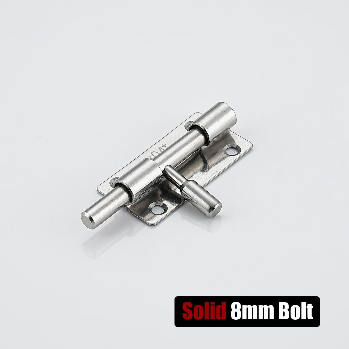 Stainless Steel Barrel Bolt Door Latch, 1.4mm Thick, 3 Inch Silver - Pack of 2