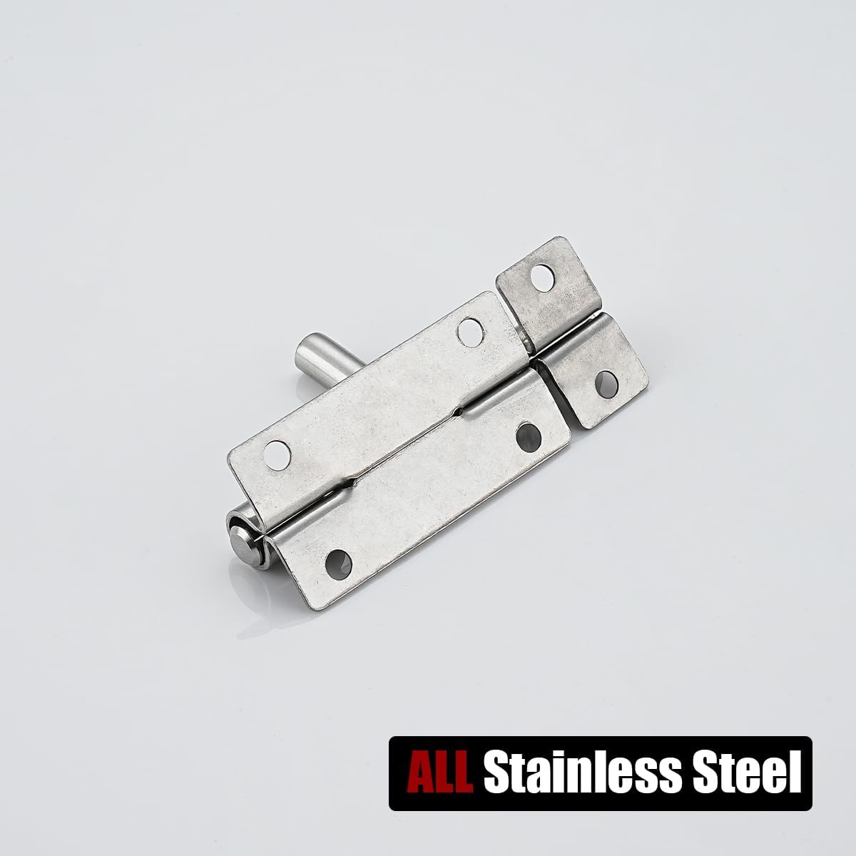 Stainless Steel Barrel Bolt Door Latch, 1.4mm Thick, 3 Inch Silver - Pack of 2