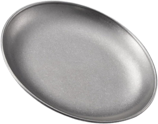 Stainless Steel BBQ Plate with Lid for Grilling, Roasting, Baking, and Serving