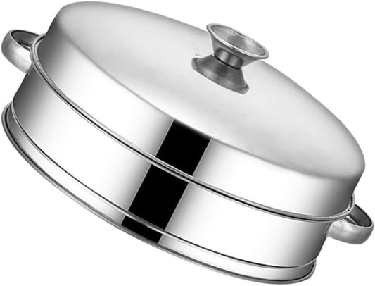 Stainless Steel Chinese Steamer Basket with Handle for Home Kitchen Steaming - Dim Sum Steamer for Food Supply